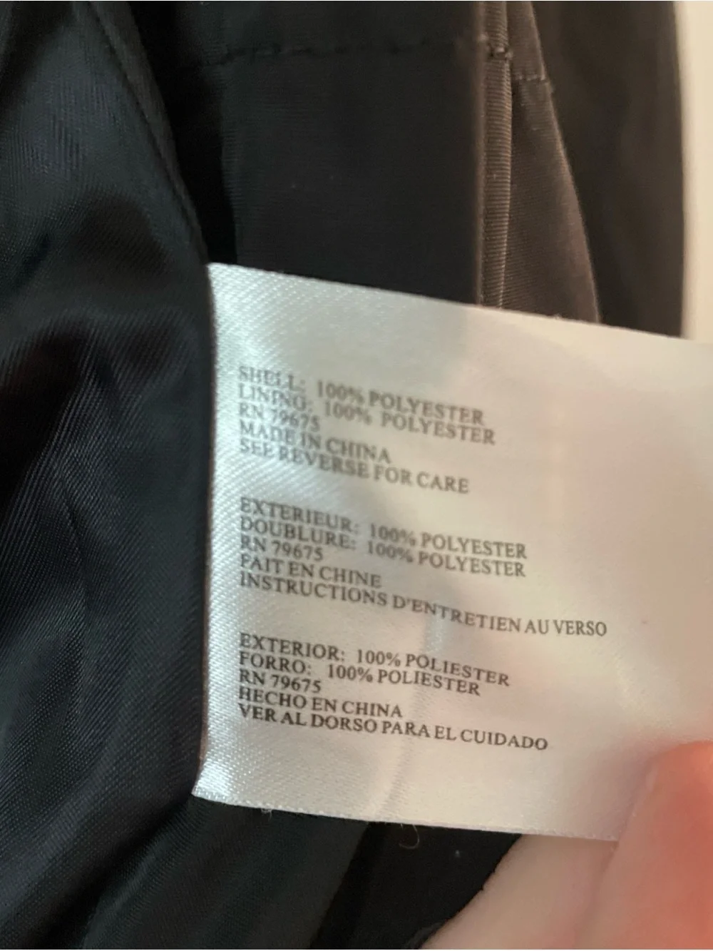 Michael Kors Black Hooded Utility Jacket XS